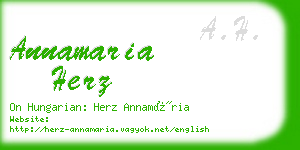 annamaria herz business card